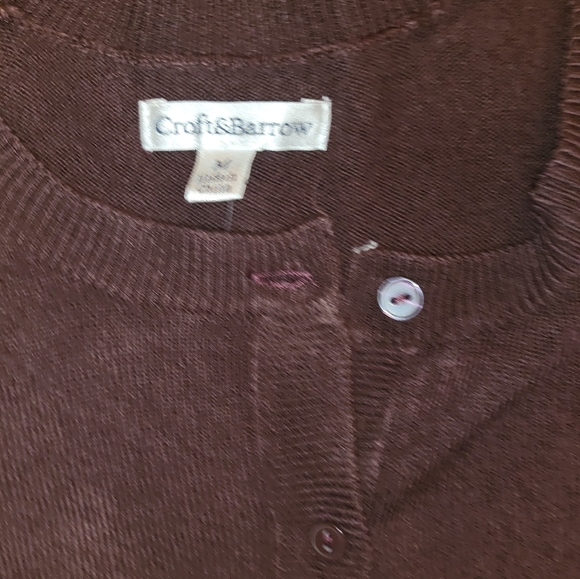 Croft & barrow long sleeve button up cardigan - Picture 5 of 9